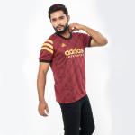 Ad*das 3 Stripes custom Maroon