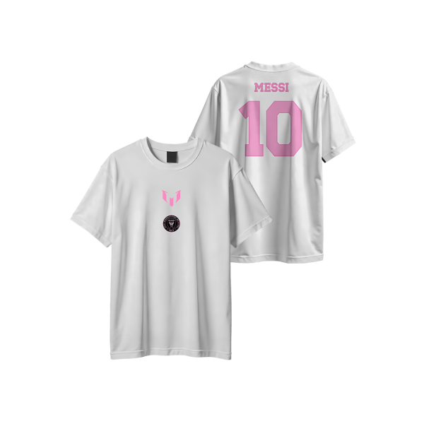 Messi Special Half sleeve IM white pink