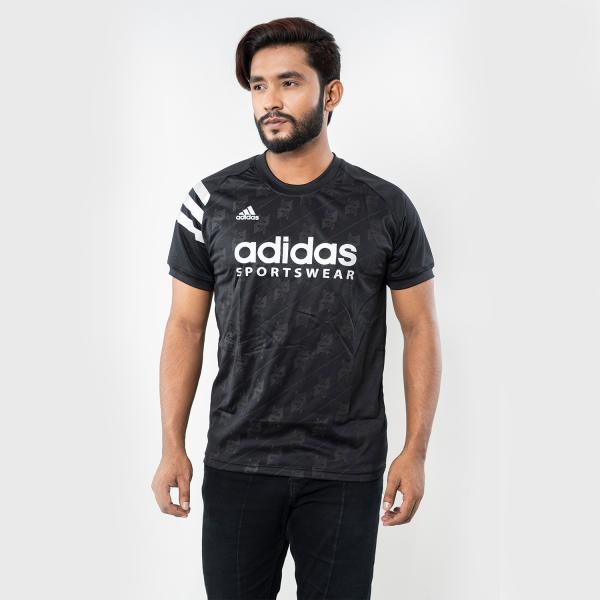 Ad*das Black custom 3 stripes