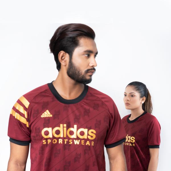 Ad*das 3 Stripes custom Maroon