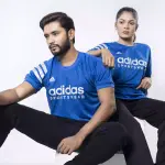 Addas Blue custom 3 Stripes